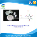 Sodium Dichloroisocyanurate Dihydrate 55%, CAS 51580-86-0, désodorisant l&#39;eau de nettoyage ou le blanchiment